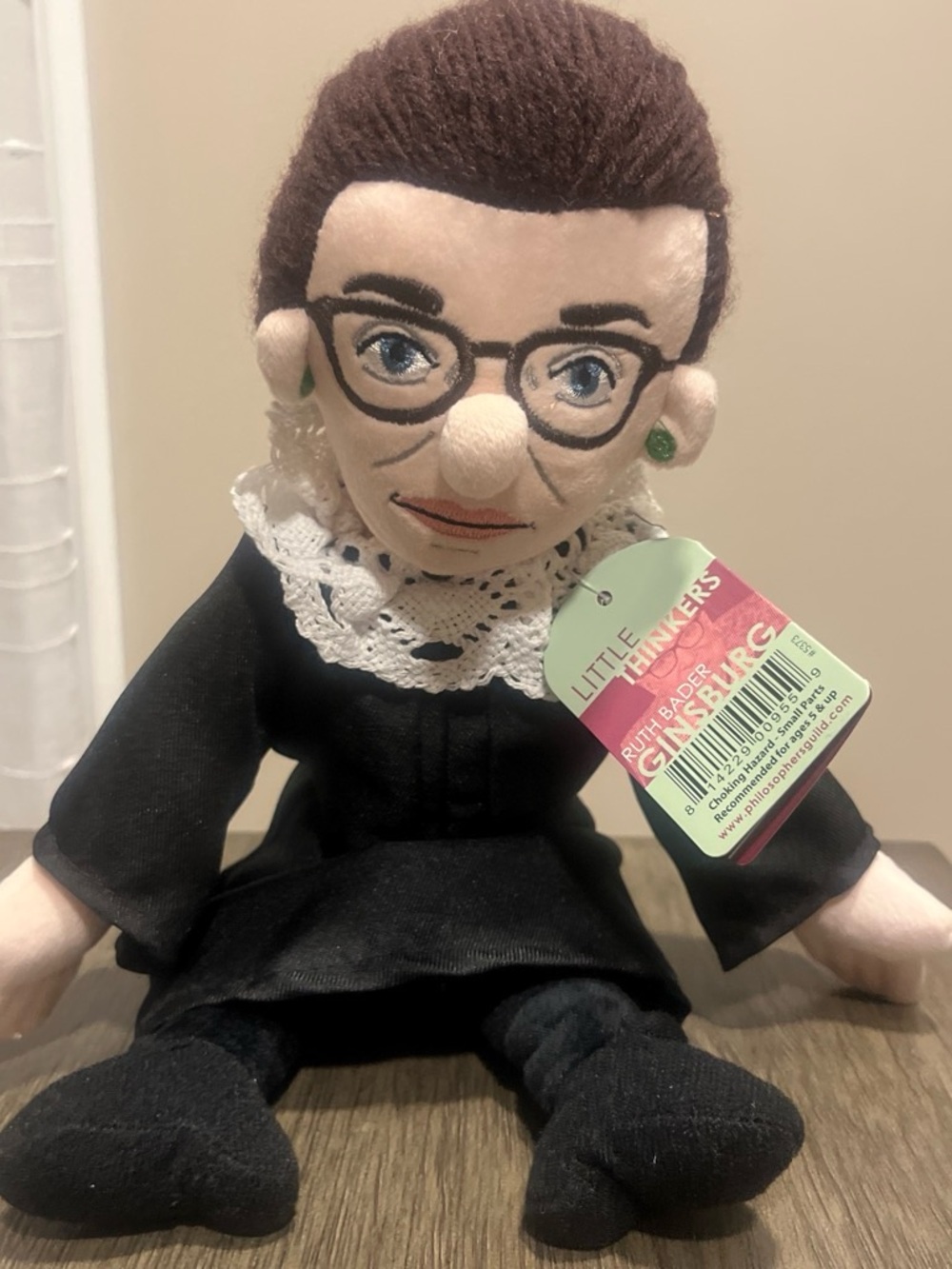 RBG Little Thinkers plush doll, NWT